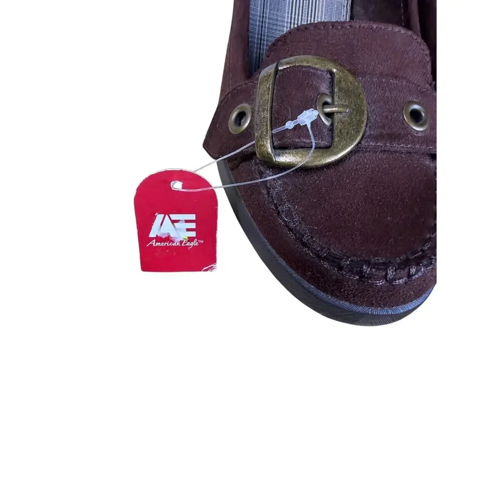 American Eagle Brown Suede Shoes Women's Size 10 Preppy NWT